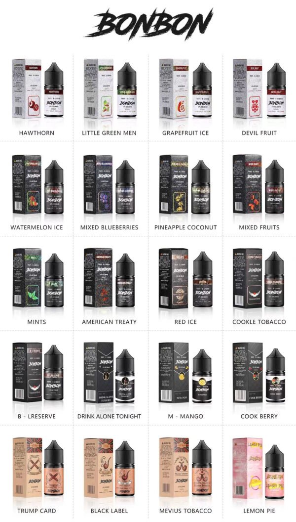 bonbon 美國原裝正品 BONBON 邦邦鹽 小煙油30ML