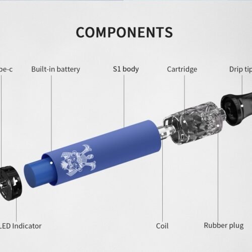 【SAMURAI 將軍 S1 可注油一次性主機｜8000-10000口】
