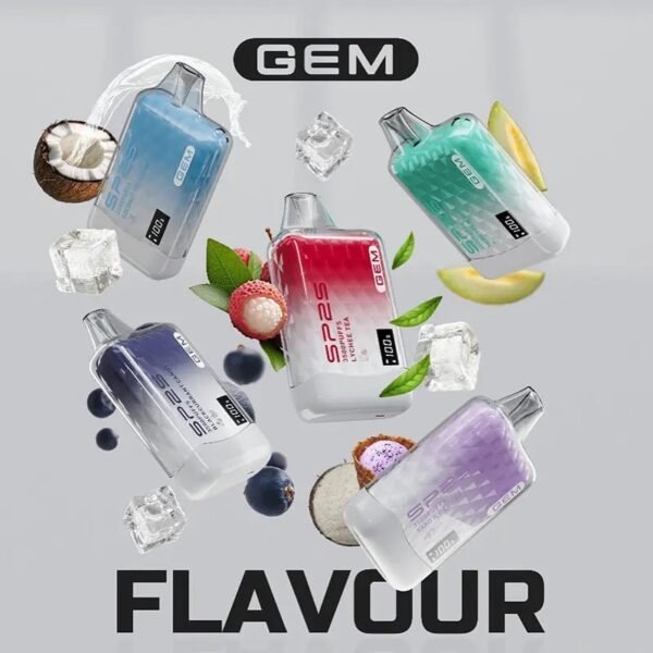 🌈SP2S GEM 拋棄式9000口可充電一次性電子煙 液晶屏電亮顯示🔥 現貨當日出