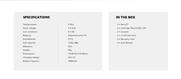 RINCOE NESO ET 主機 糖巢Sugar Nest 電子煙專賣店 https://mikeymcq3.com LINE ID: mikeymcq1